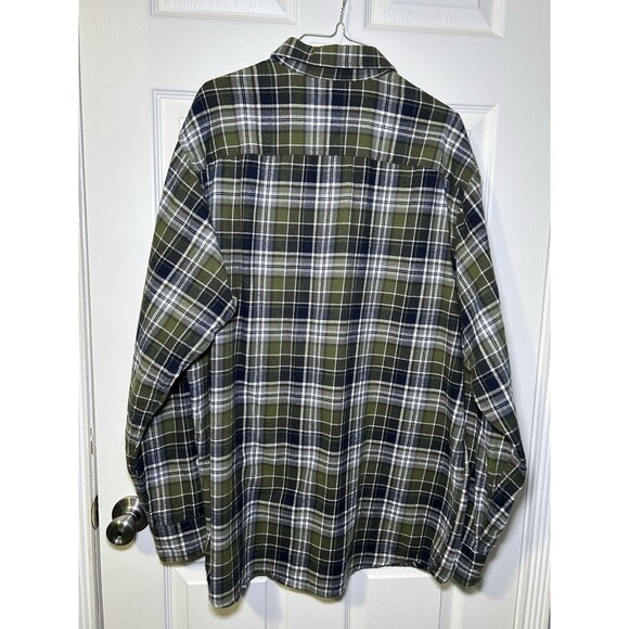 Red Head Brand Men’s Plaid Long Sleeve Button Up Shirt Green Size XLT - Picture 7 of 7